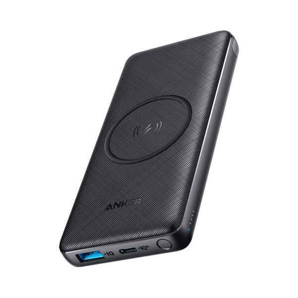شاحن متنقل لاسلكي PowerCore III بسعة 10000 مللي أمبير من Anker | أسود شاحن متنقل لاسلكي PowerCore III بسعة 10000 مللي أمبير من Anker | أسود